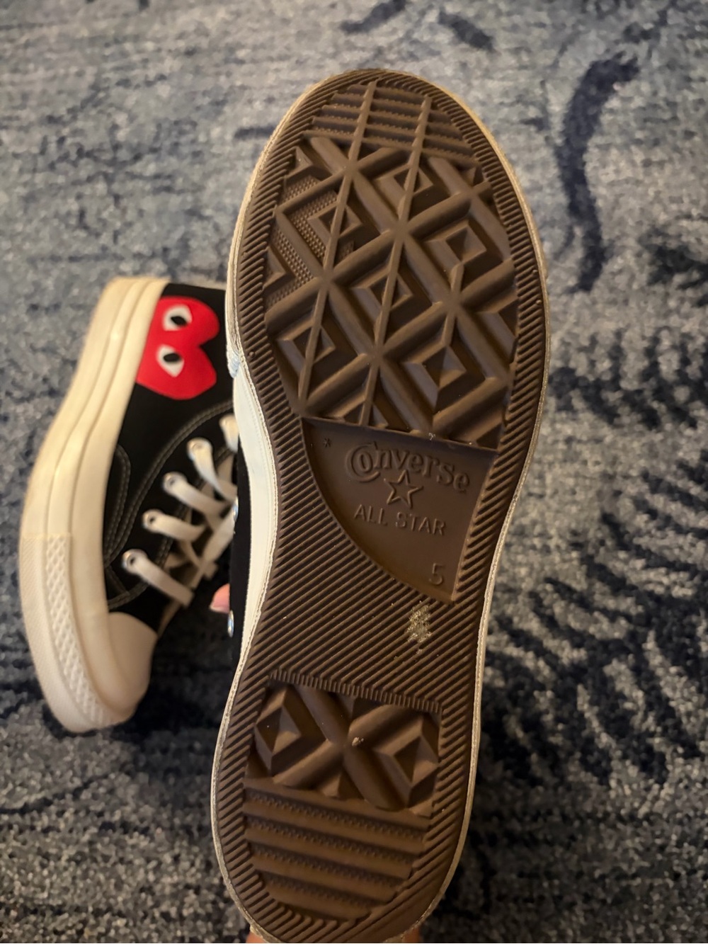 Comme des garçons PLAY converse chuck taylors - Picture 4 of 5